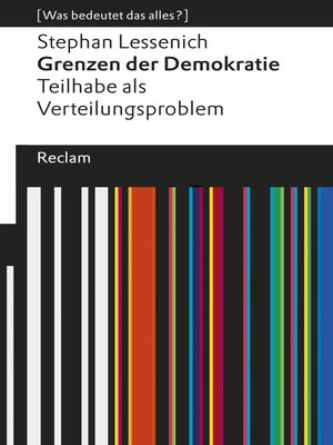 cover image of Grenzen der Demokratie. Teilhabe als Verteilungsproblem